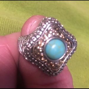 Silver and gold filled ring